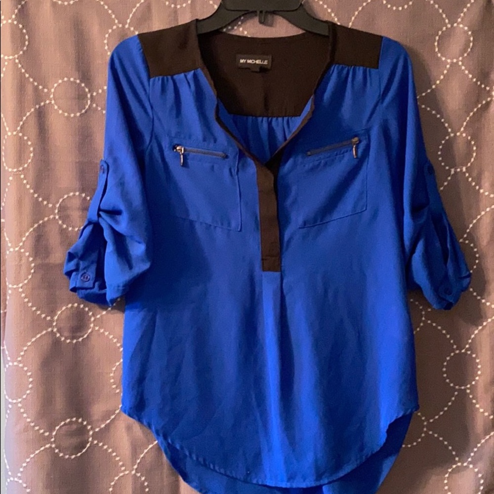 My Michelle’s blue blouse